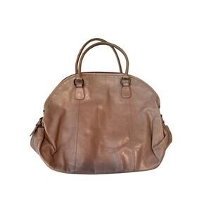 Hobo International Divine Large Leather Slouchy Shoulder Bag Tan/Pink